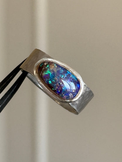 Purple Opal Ring US 7 UK N 1/2