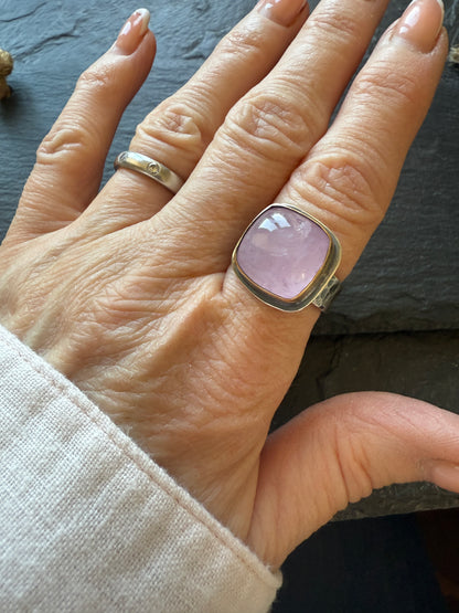 Morganite ring 7 1/2