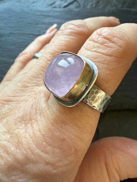 Morganite ring 7 1/2