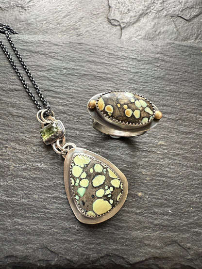 Desert Bloom Variscite Necklace