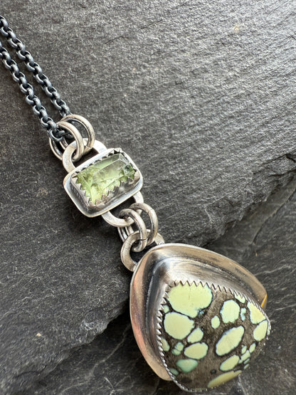 Desert Bloom Variscite Necklace