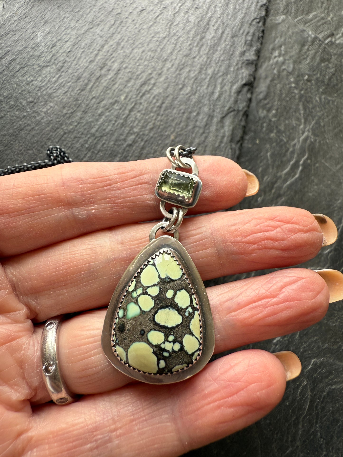 Desert Bloom Variscite Necklace