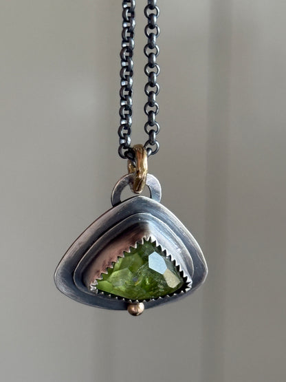 Peridot Charm Necklace