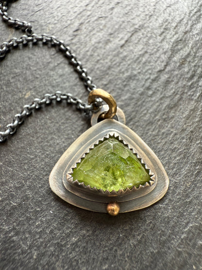 Peridot Charm Necklace