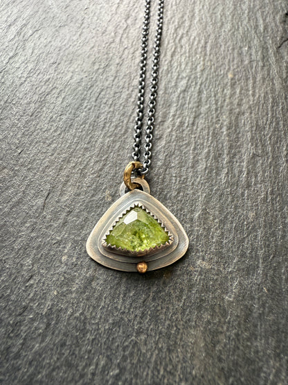 Peridot Charm Necklace