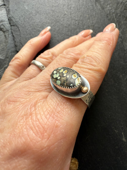 Desert Bloom Turquoise Ring 7 1/4