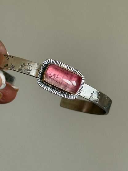 Pink Tourmaline Bangle