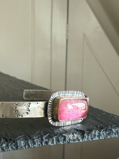 Pink Tourmaline Bangle