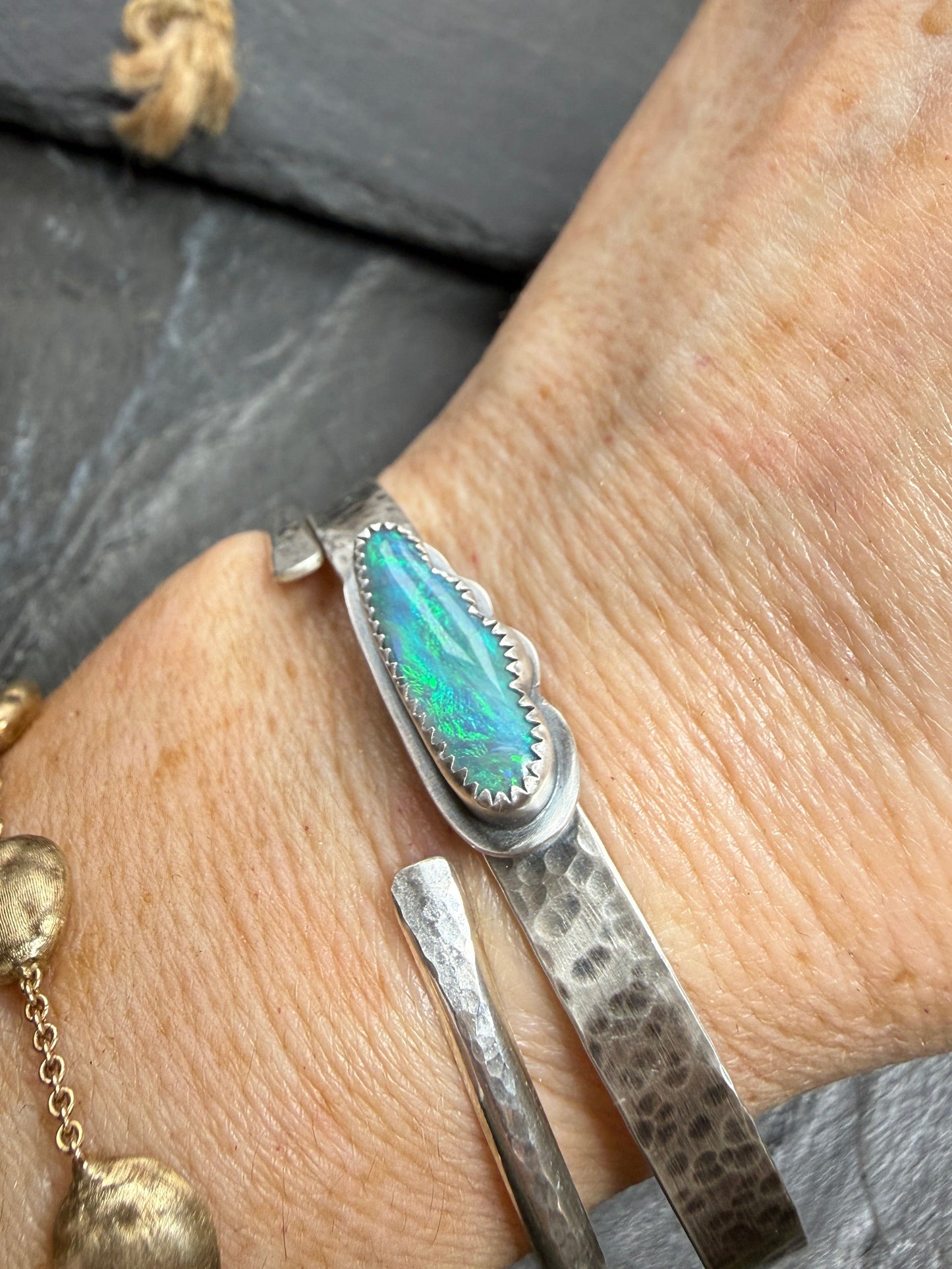 Boulder Opal Cloud Bangle