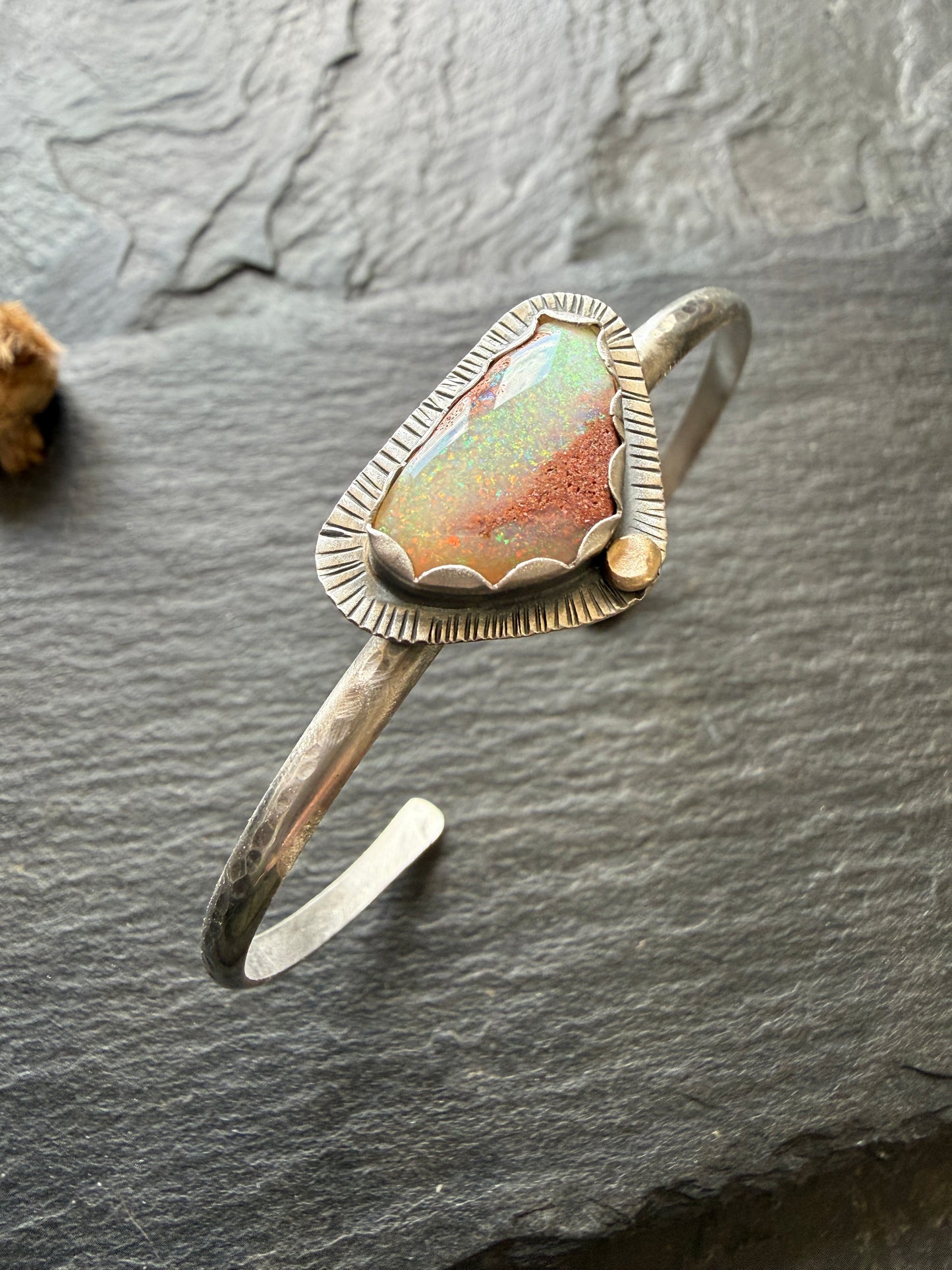 Open Opal Bangle Bracelet