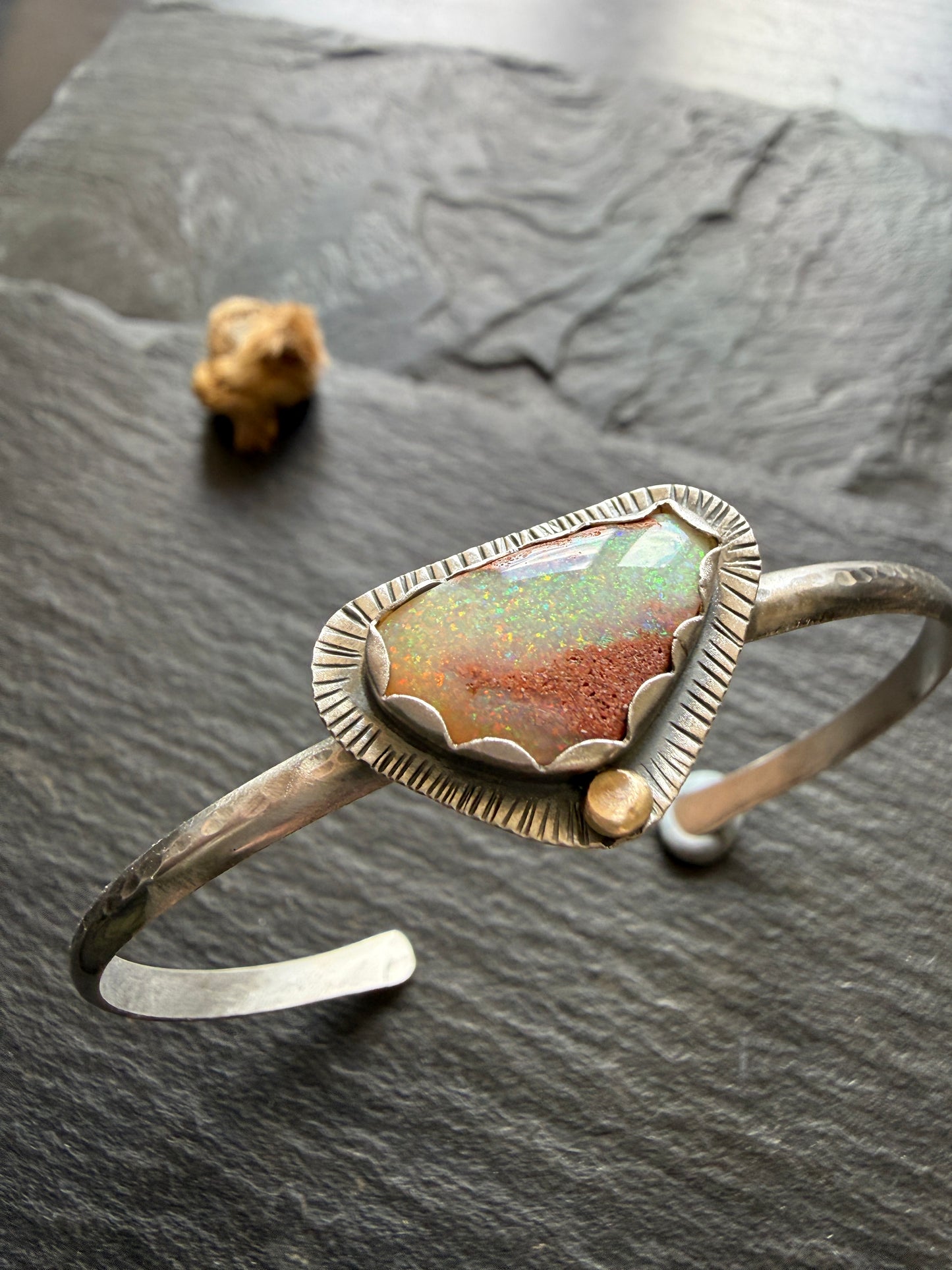Open Opal Bangle Bracelet