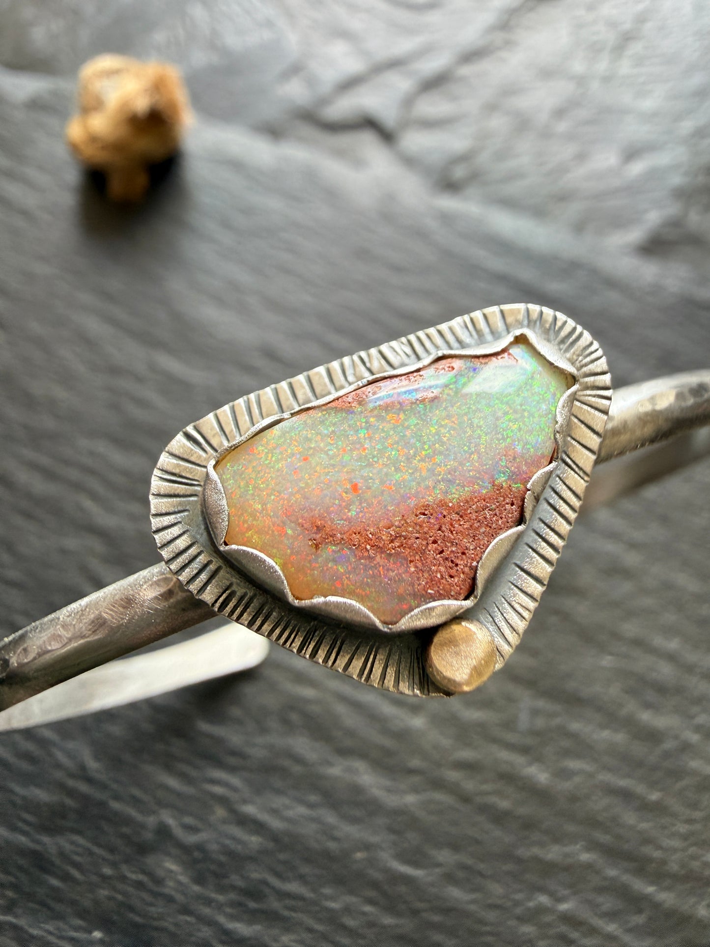 Open Opal Bangle Bracelet