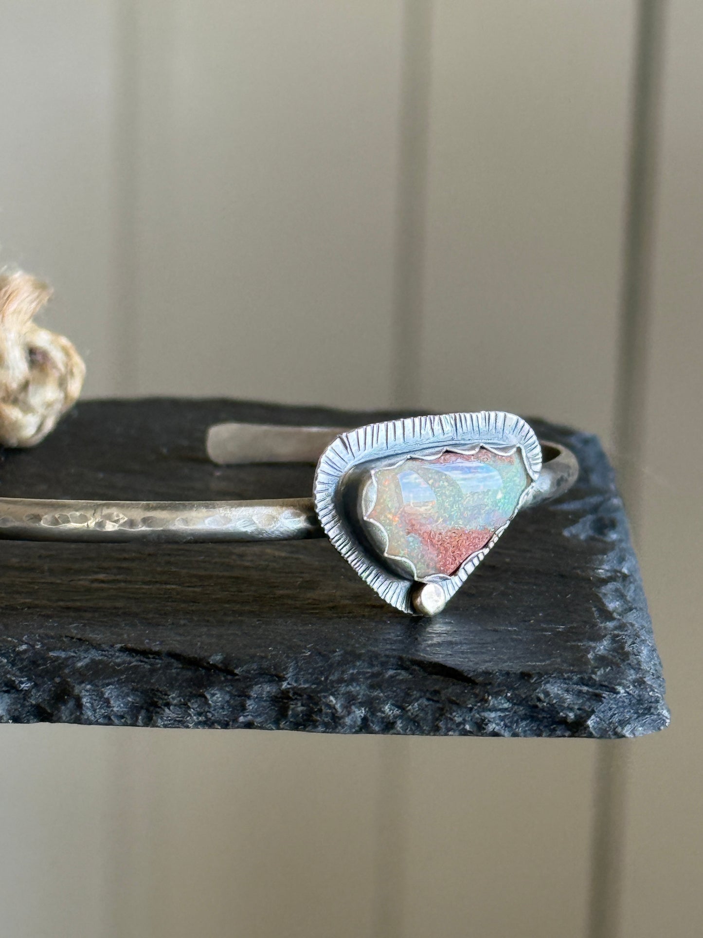 Open Opal Bangle Bracelet