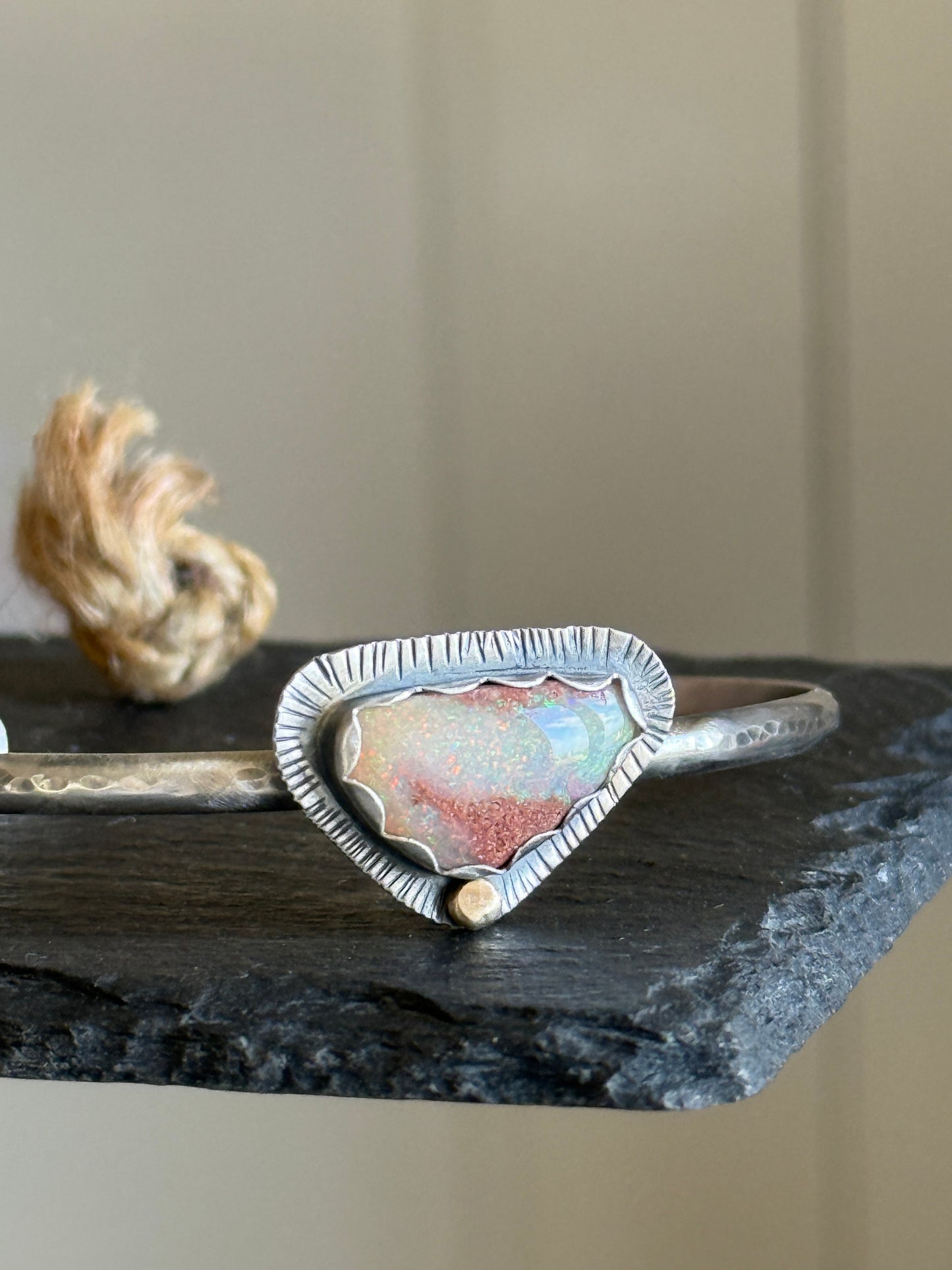 Open Opal Bangle Bracelet