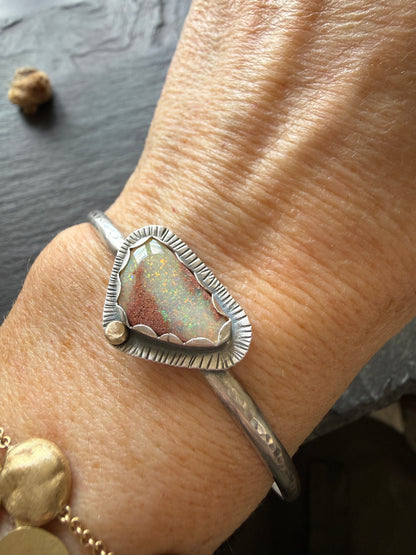 Open Opal Bangle Bracelet