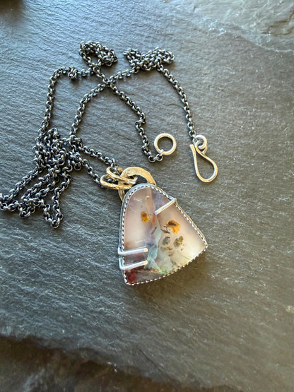 Chrysocolla Quartz Pendant