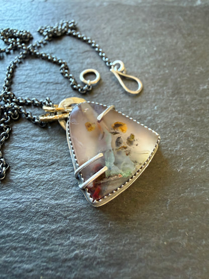 Chrysocolla Quartz Pendant