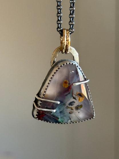 Chrysocolla Quartz Pendant