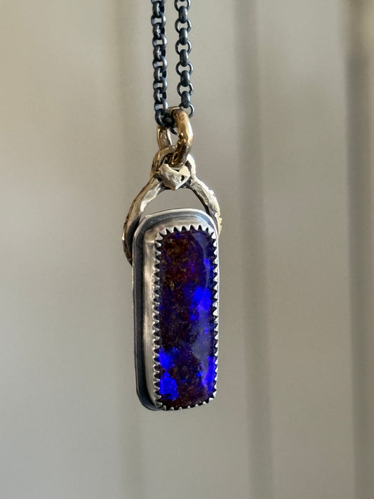 Petite Boulder Opal Necklace