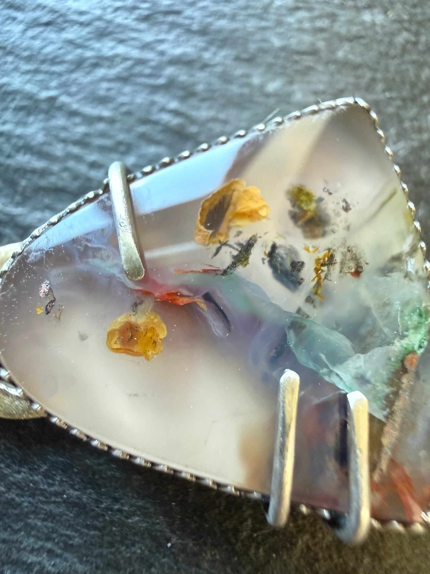 Chrysocolla Quartz Pendant