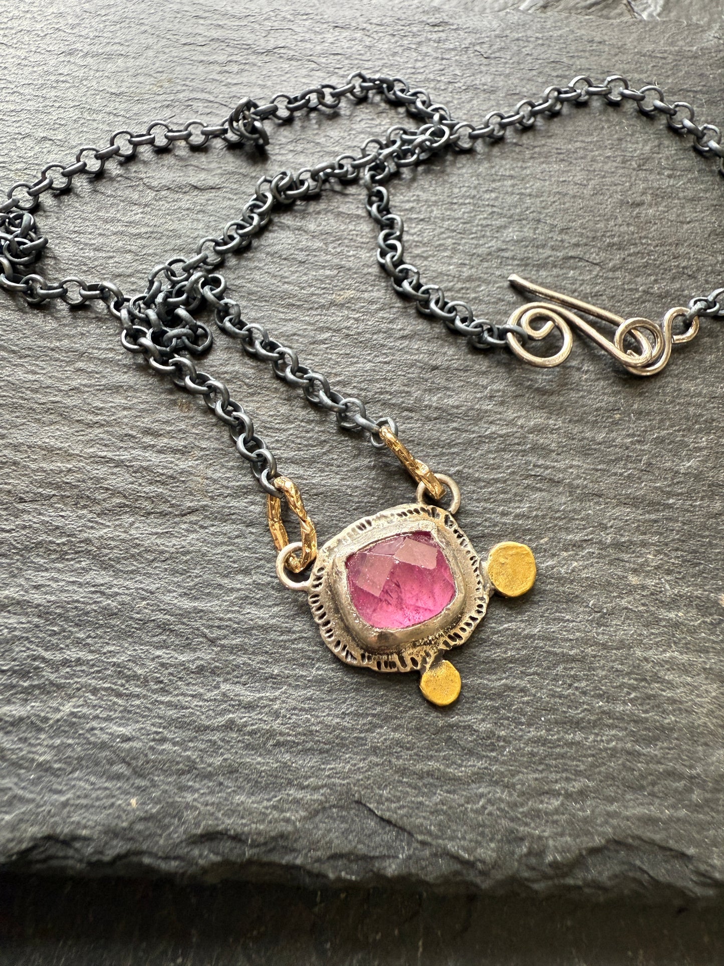 Pink Tourmaline Necklace