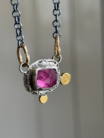 Pink Tourmaline Necklace
