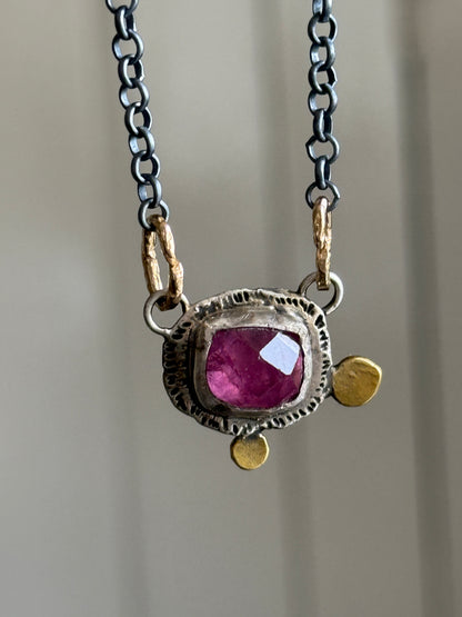 Pink Tourmaline Necklace