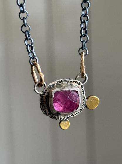 Pink Tourmaline Necklace