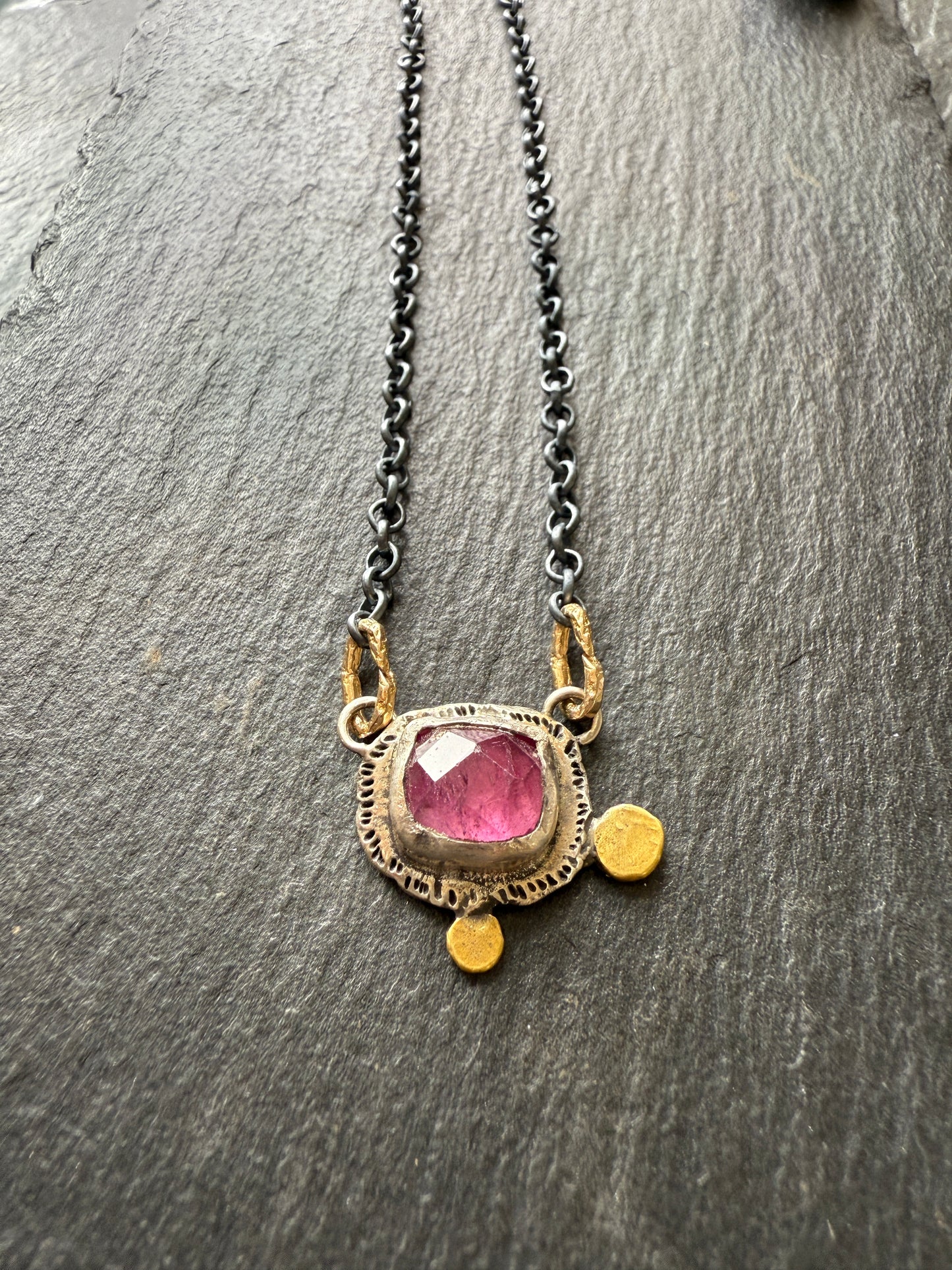 Pink Tourmaline Necklace