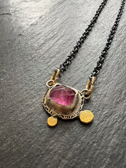 Pink Tourmaline Necklace