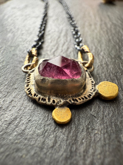 Pink Tourmaline Necklace