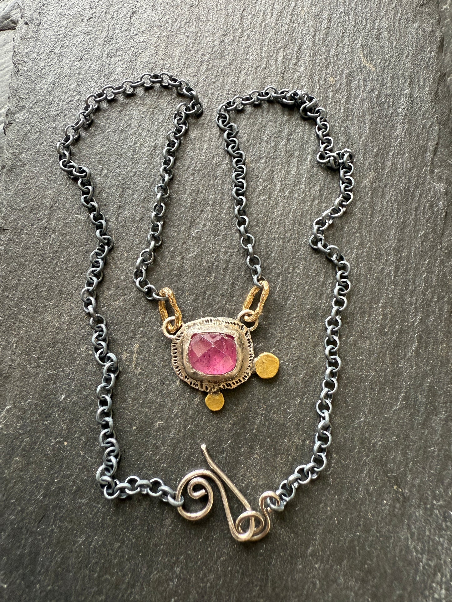 Pink Tourmaline Necklace