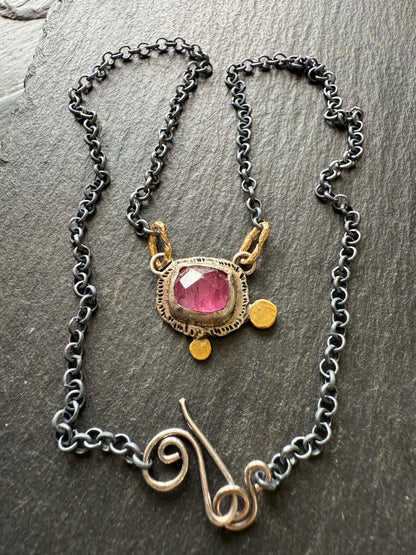 Pink Tourmaline Necklace