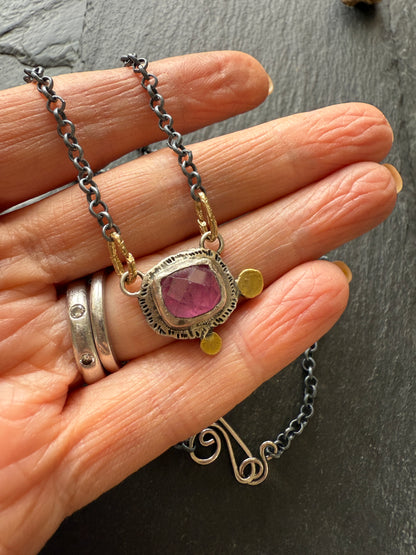 Pink Tourmaline Necklace