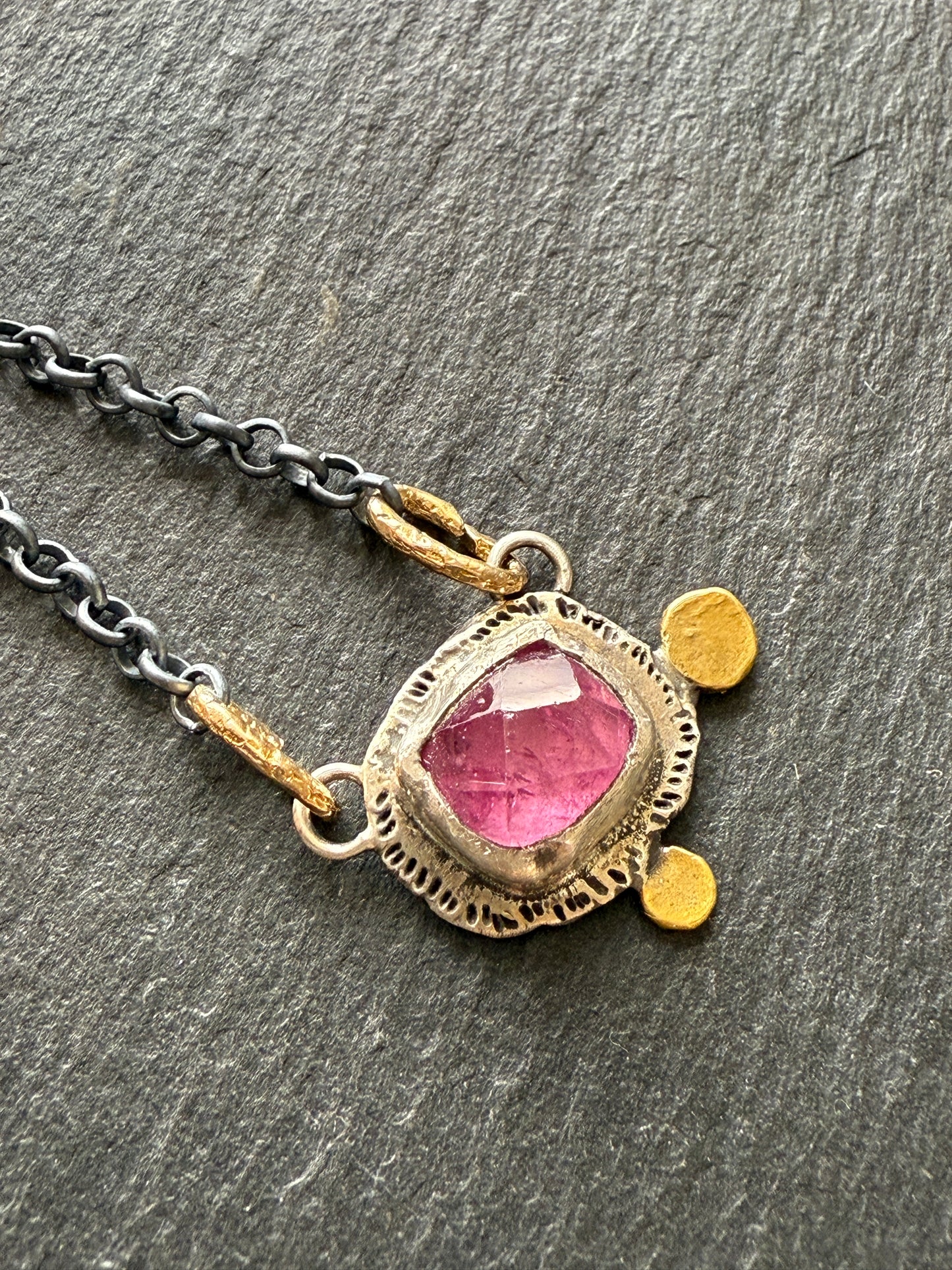 Pink Tourmaline Necklace