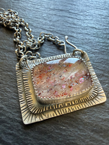 Confetti Sunstone Necklace