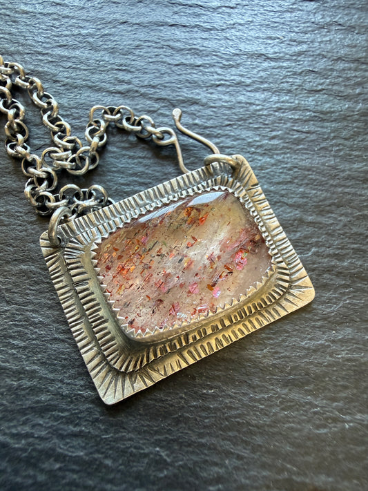 Confetti Sunstone Necklace