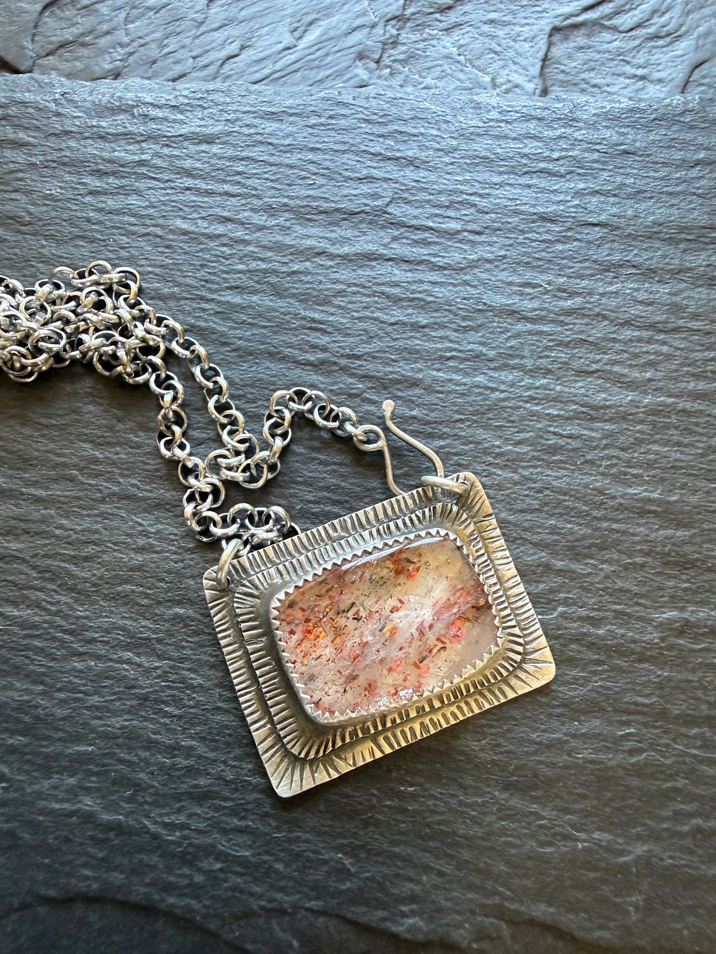Confetti Sunstone Necklace