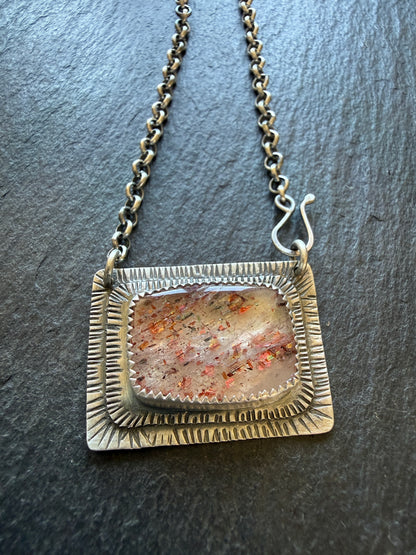 Confetti Sunstone Necklace