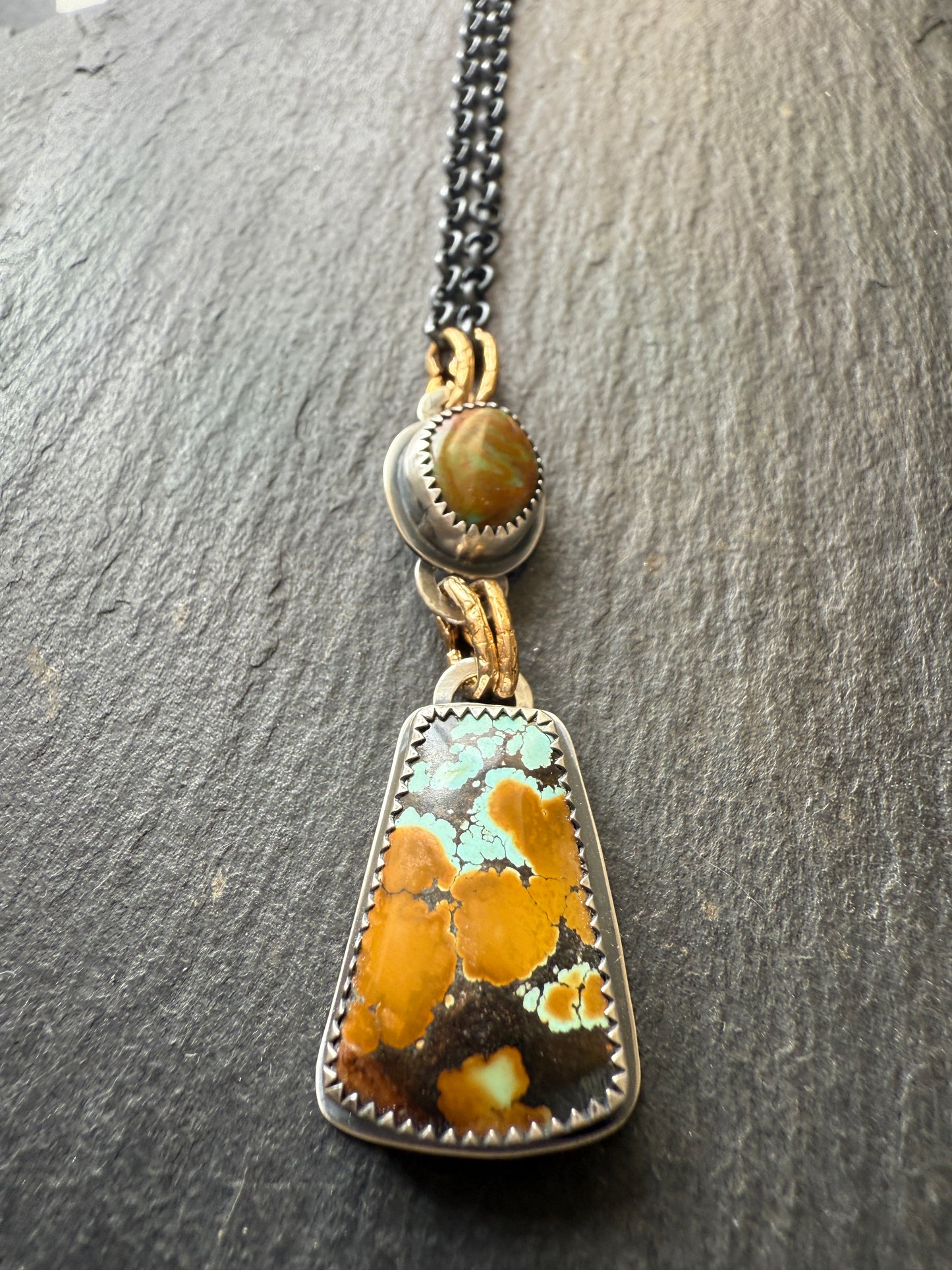 Multi Turquoise Charm Necklace