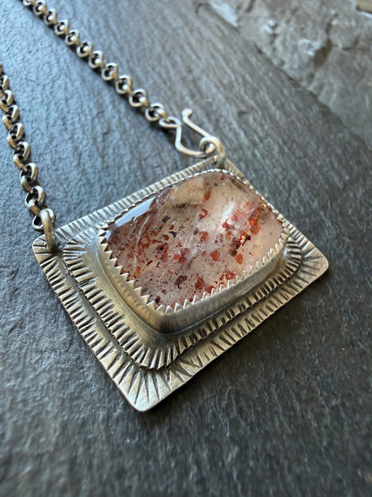Confetti Sunstone Necklace