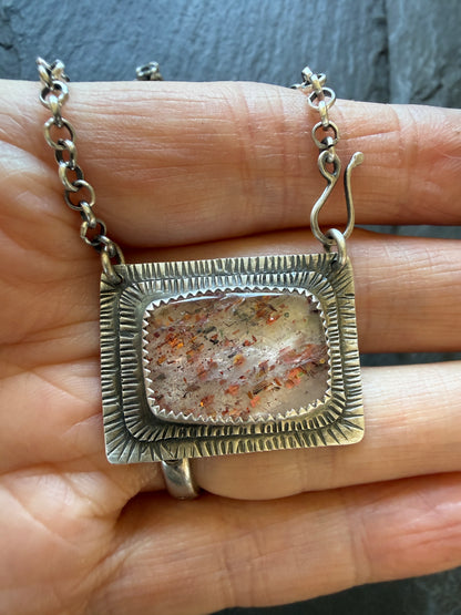 Confetti Sunstone Necklace