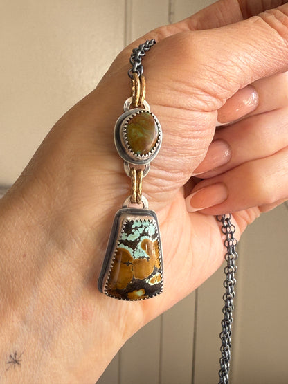 Multi Turquoise Charm Necklace