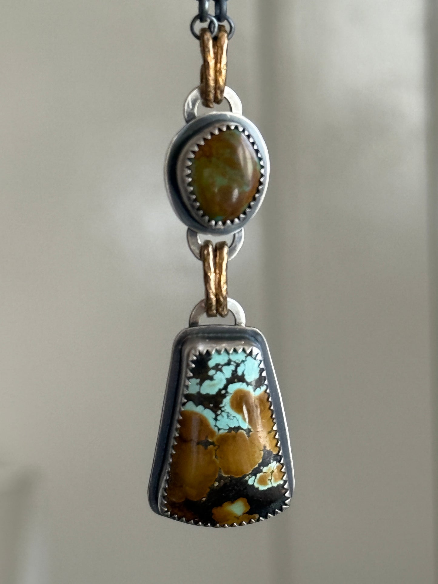 Multi Turquoise Charm Necklace