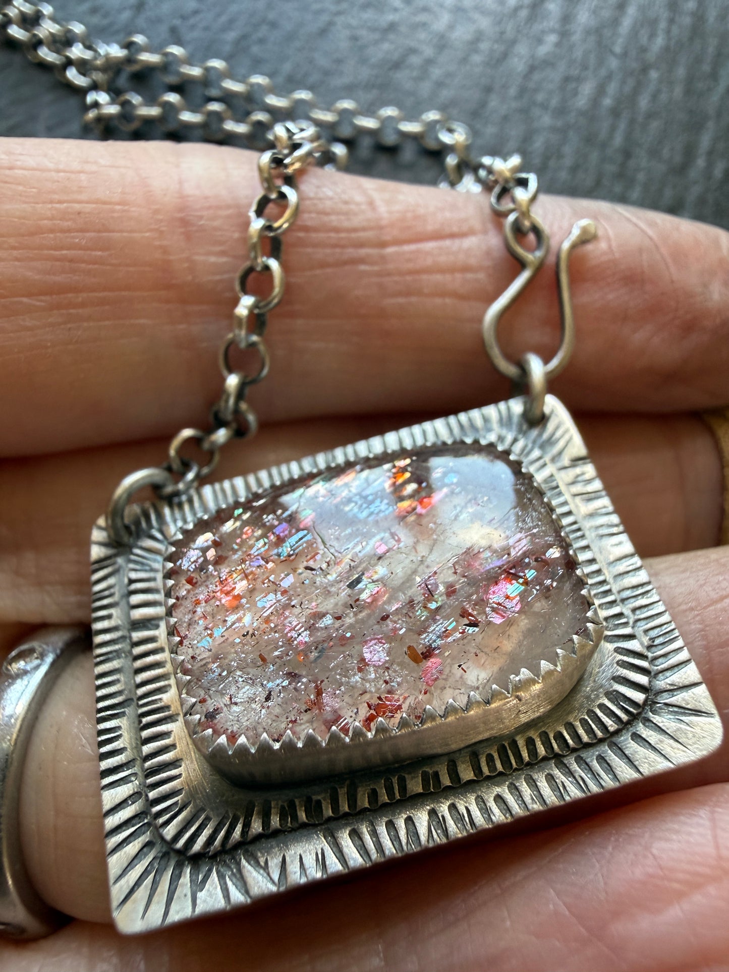 Confetti Sunstone Necklace