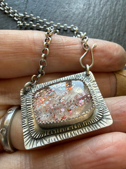 Confetti Sunstone Necklace