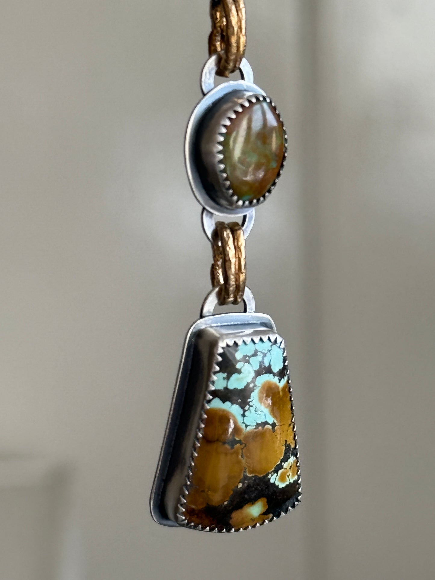 Multi Turquoise Charm Necklace