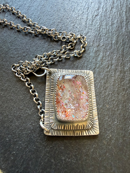 Confetti Sunstone Necklace