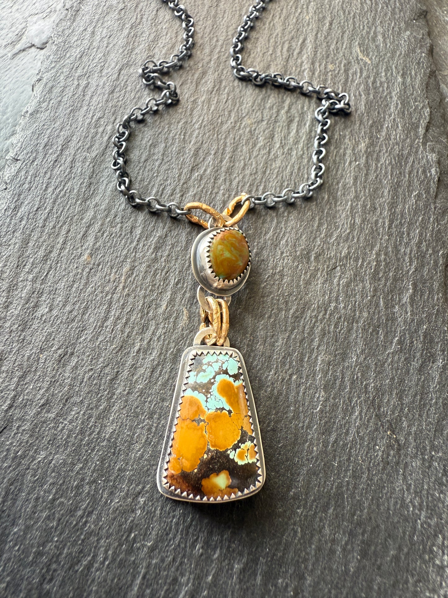 Multi Turquoise Charm Necklace