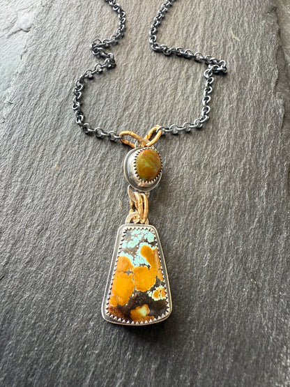 Multi Turquoise Charm Necklace